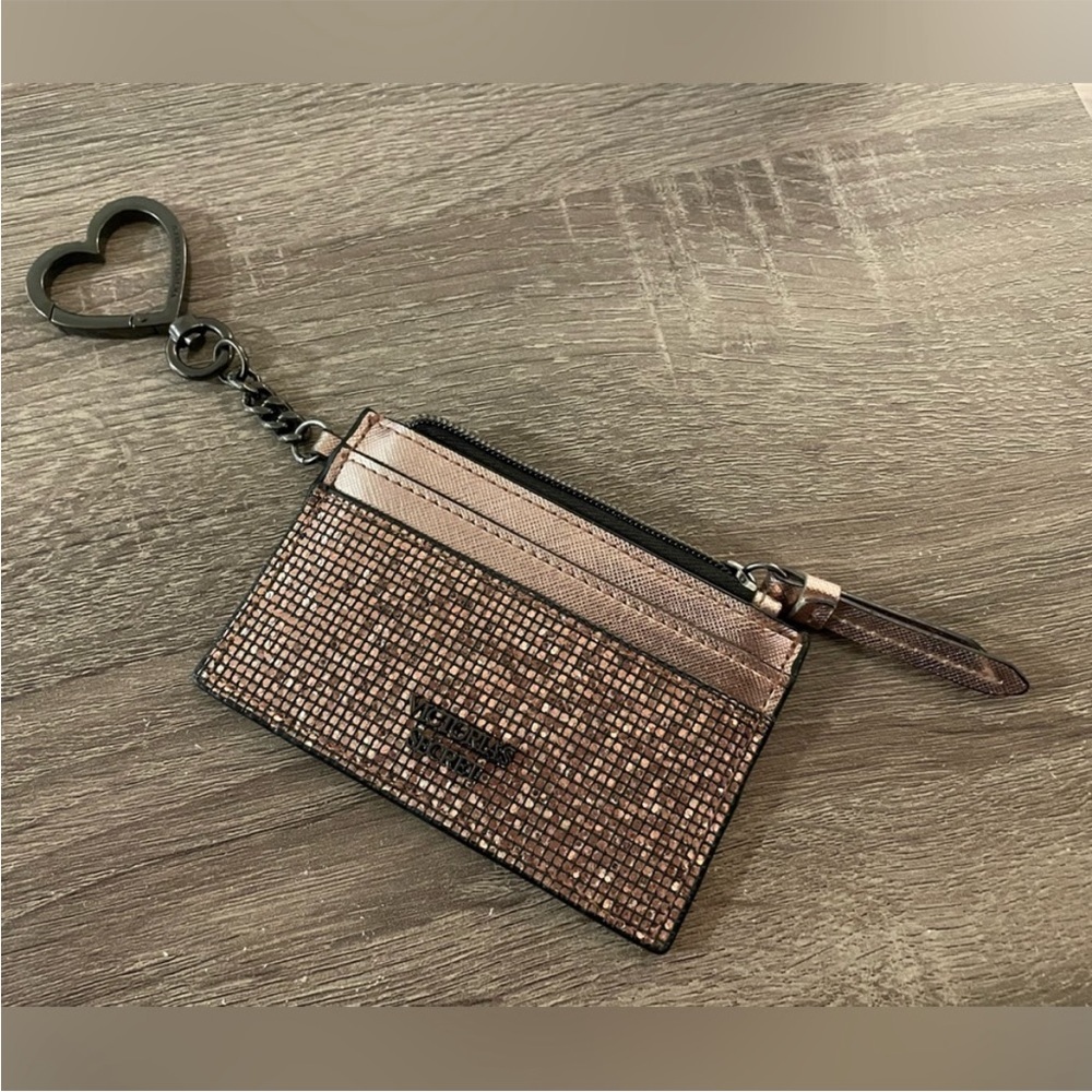 New Victoria Secret ID/
Money Card Holder
Rose Gold Metallic Sequin Style